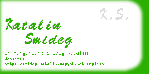katalin smideg business card